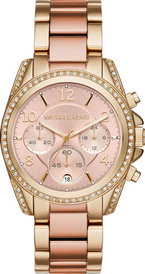 michael kors blair gold|Michael Kors Women's Chronograph Blair Rose Gold .